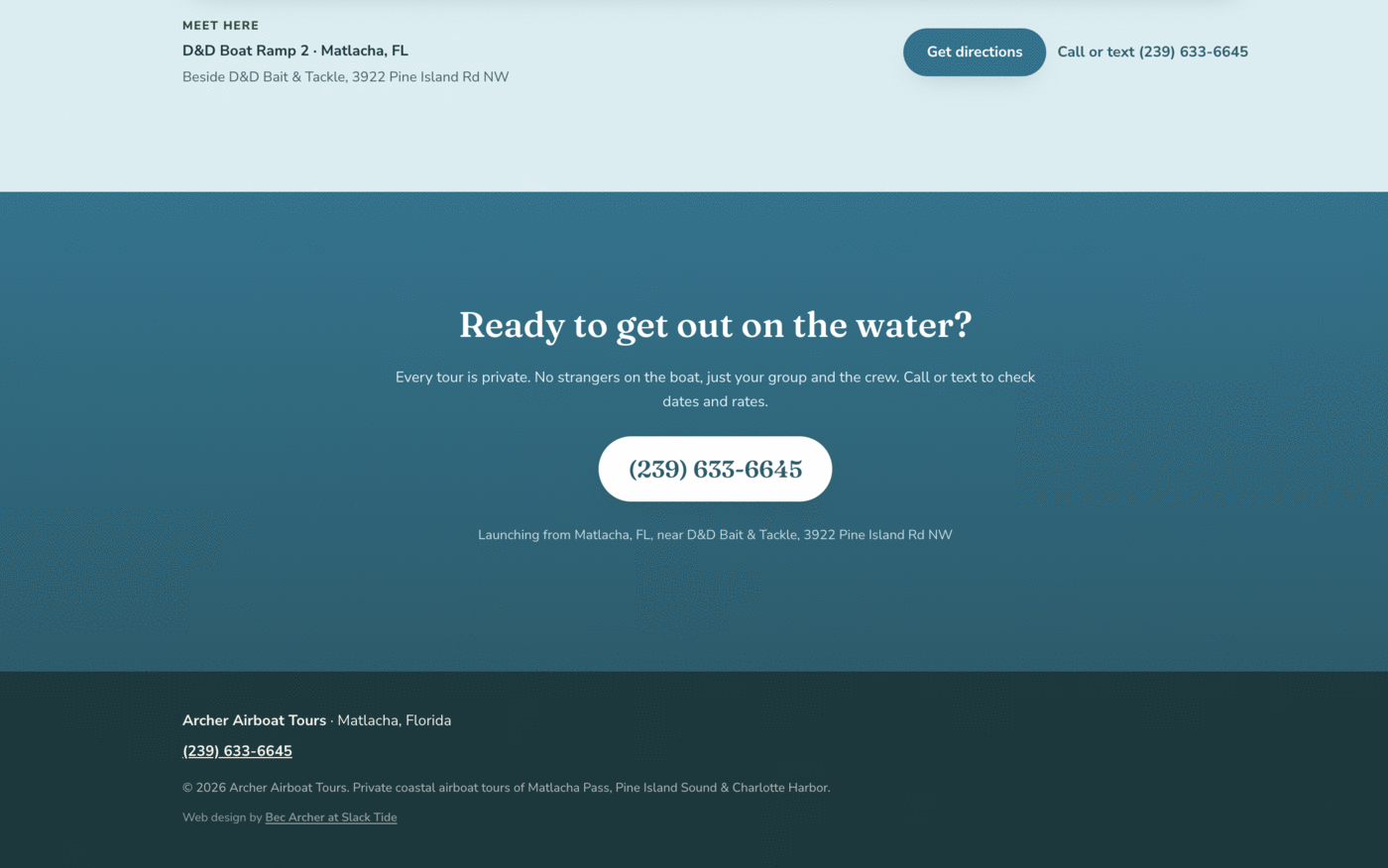 Call-first booking with tap-to-call