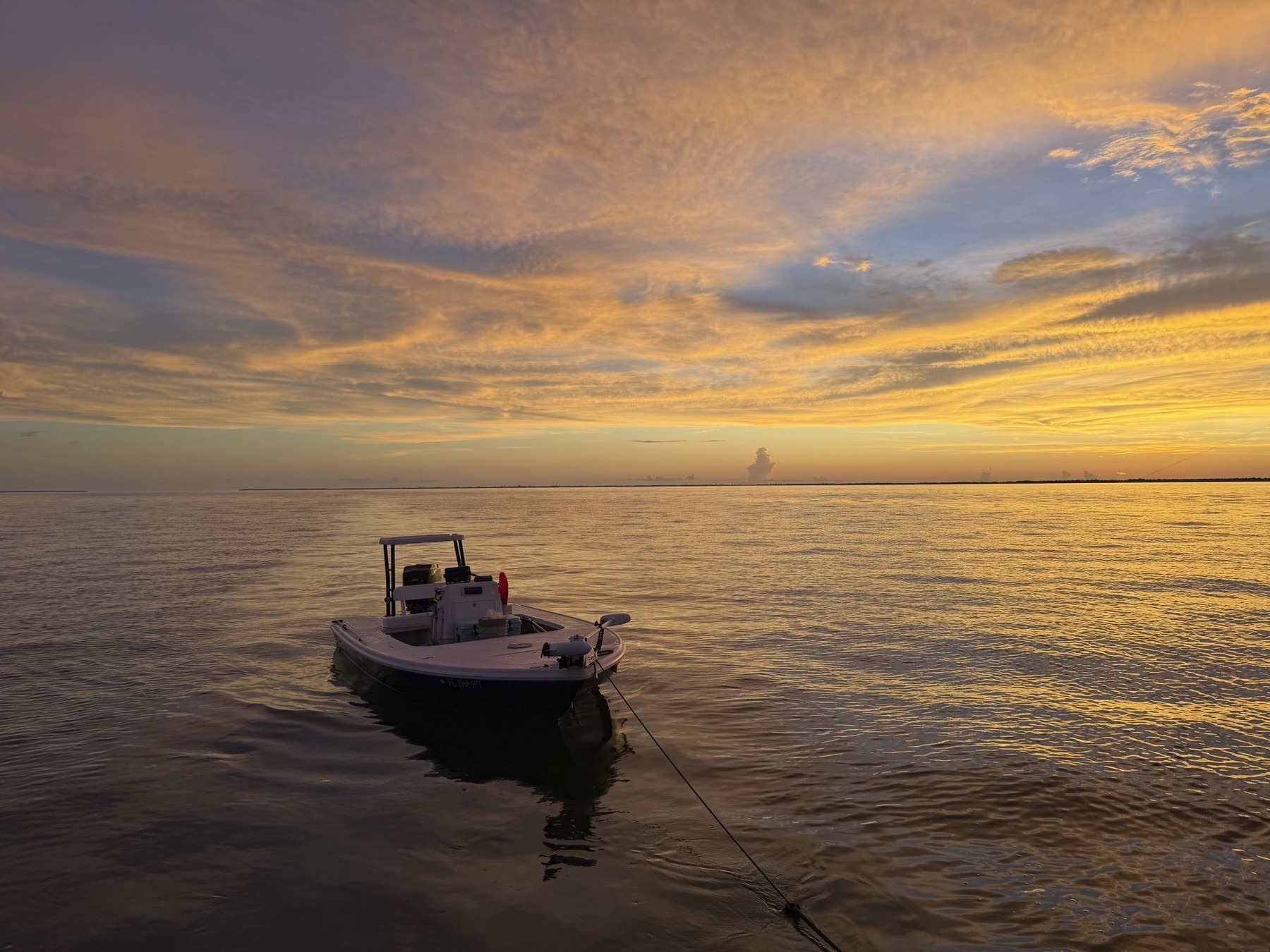 Flats boat Knot Again at first light