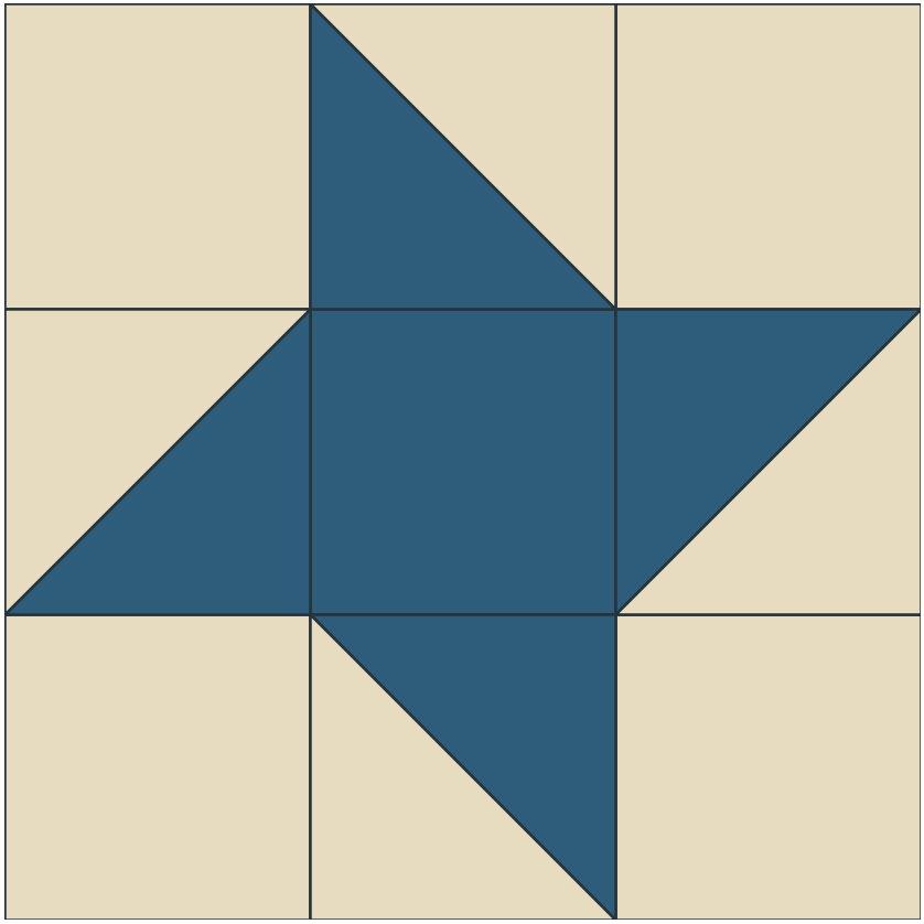 Friendship Star quilt block