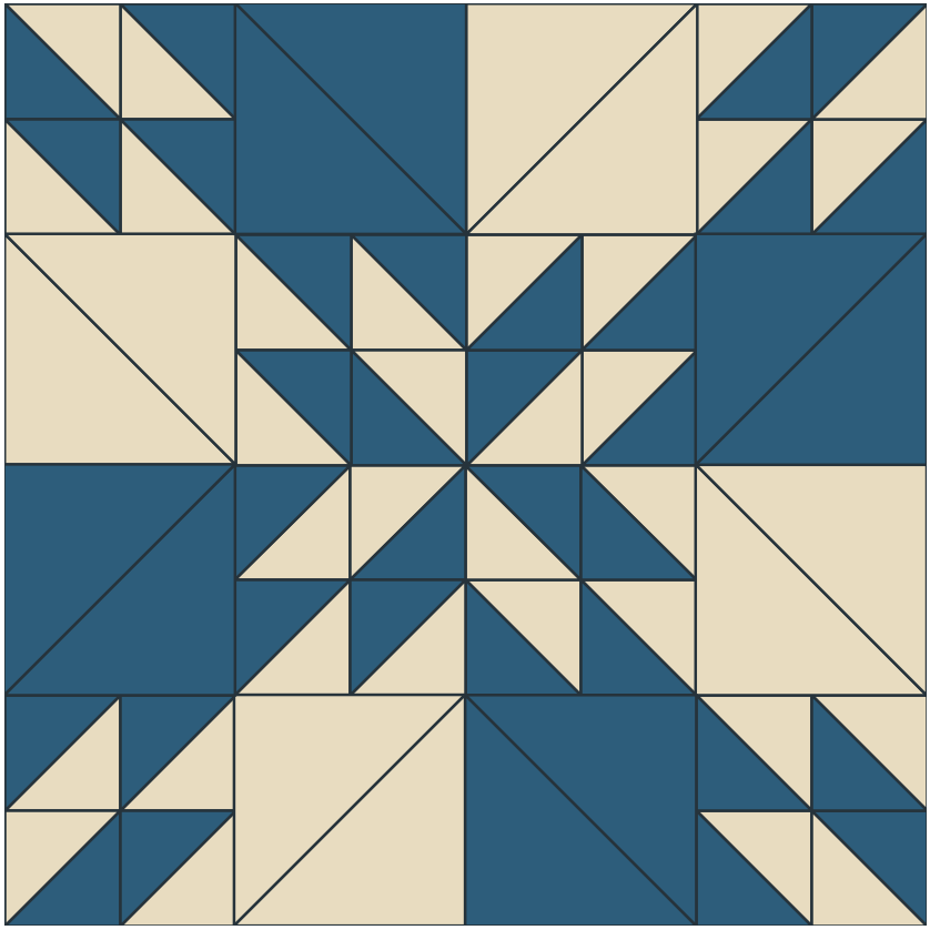 Hunter's Star quilt block