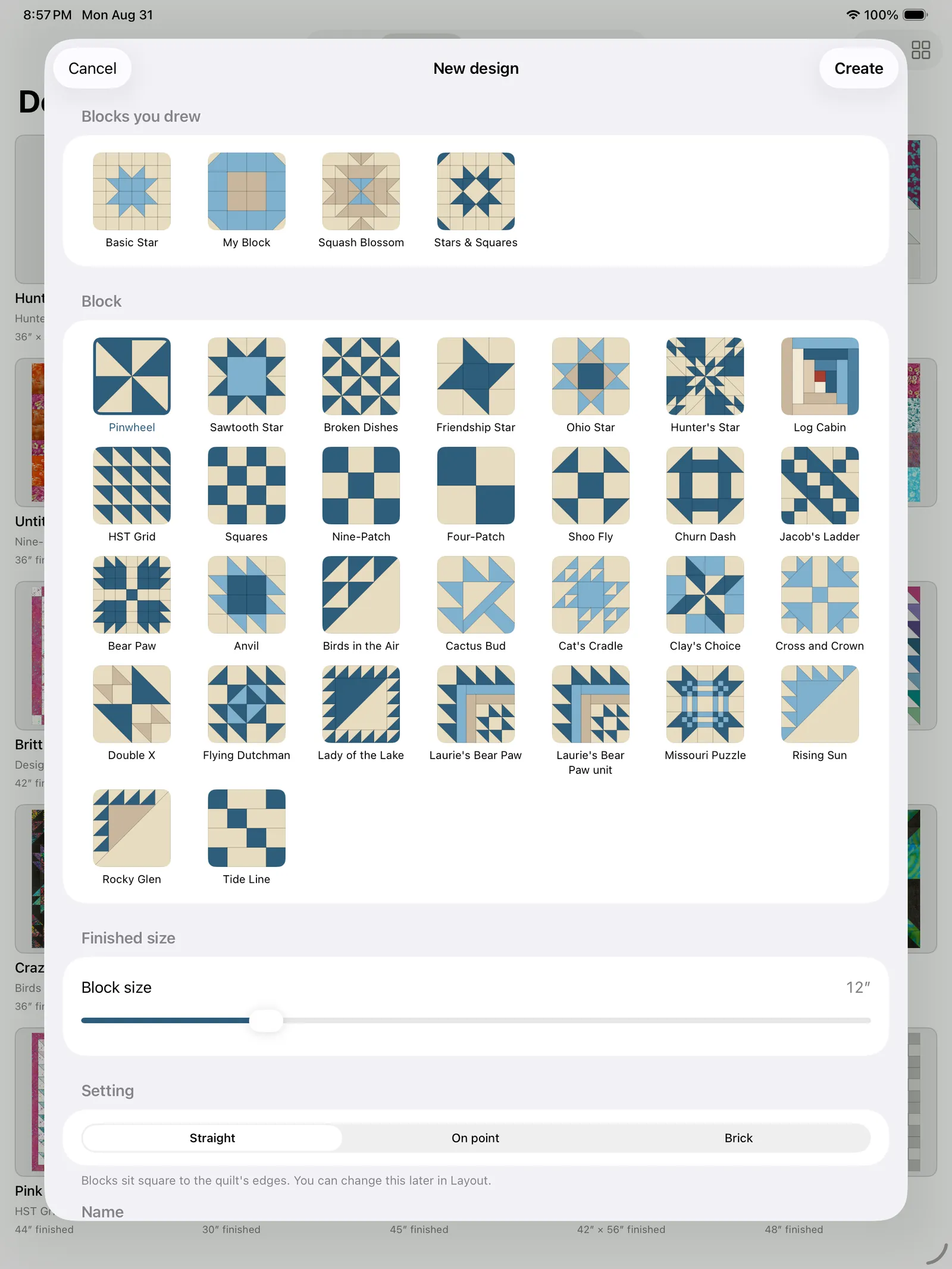 The block picker